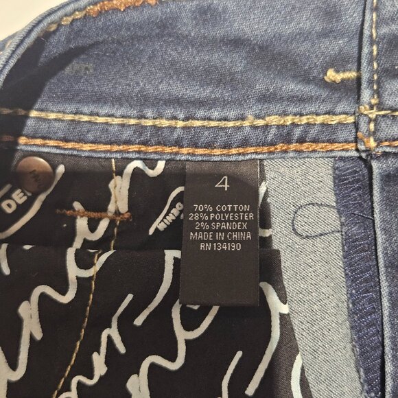 INC Women’s Jeans Size 4 Curvy Fit Skinny Leg Dark Wash Flattering Stretch Denim - Picture 4 of 7